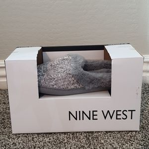 Nine West Grey Slippers NIB